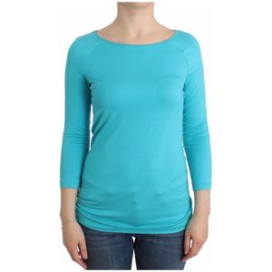 Ermanno Scervino, Blouses & Shirts, Dames, Blauw, L, Lingerie Blouse Modal Solid