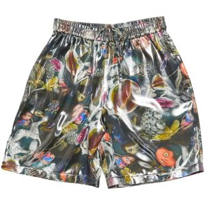 Acne Studios, Korte broeken, Heren, Veelkleurig, M, Polyester, Multicolor Grafische Print Heren Shorts