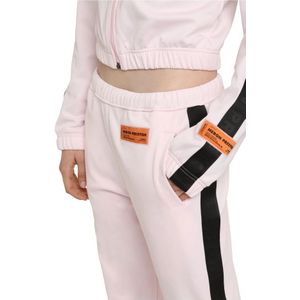 Heron Preston, Sweatshirts & Hoodies, Dames, Roze, L, Polyester, Gestreepte Techno Fabric Sweatshirt