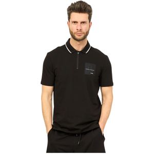 Armani Exchange, Polo Shirts Zwart, Heren, Maat:2XL