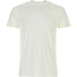 PT Torino, Witte Zijden Blend T-Shirt Wit, Heren, Maat:L
