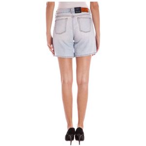 Gant, Korte broeken, Dames, Blauw, W27, Katoen, Elegante op maat gemaakte katoenen shorts