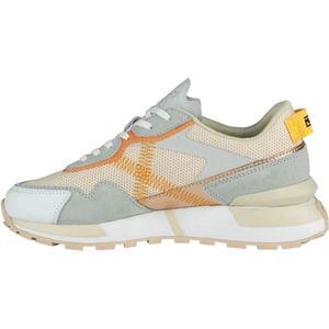 Munich, Schoenen, Dames, Veelkleurig, 37 EU, Oranje Casual Textiel Sneakers oor Dames