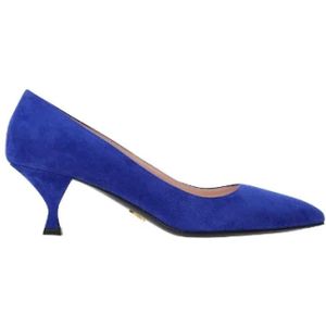 Prada Vintage, Pre-owned Suede heels Blauw, Dames, Maat:39 EU