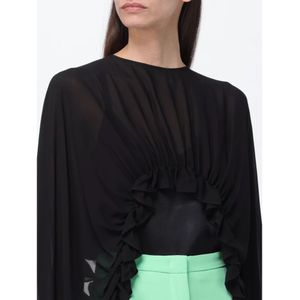 Pinko, Blouses & Shirts, Dames, Zwart, ONE Size, Satijn, Zwarte Satijnen Zijden Top