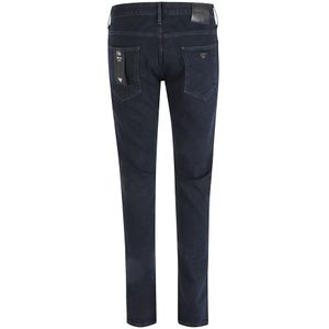 Emporio Armani, Jeans, Heren, Blauw, W38, Denim, Blauwe Bull Denim Slim Fit Broek