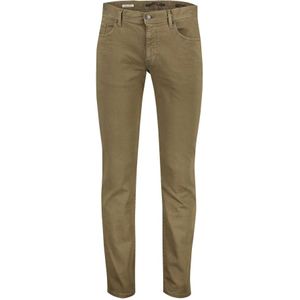 Alberto, Broeken, Heren, Beige, W30 L32, Katoen, Slim Fit Winter Jeans Bruin