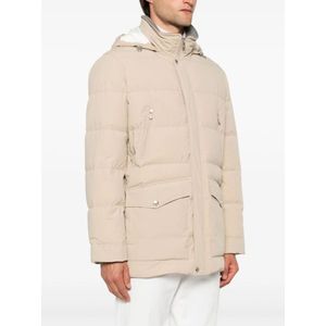 Brunello Cucinelli, Jassen, Heren, Beige, L, Beige Herenmode Aw 24