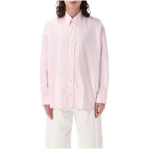 Studio Nicholson, Overhemden, Heren, Roze, M, Casual Shirts