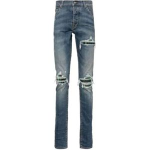 Amiri, Indigo Skinny MX1 Jeans Blauw, Heren, Maat:W30