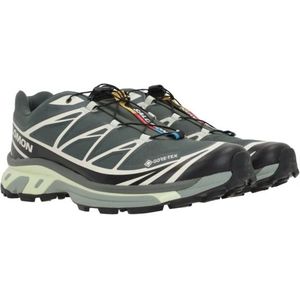 Salomon, Schoenen, Heren, Veelkleurig, 41 EU, Donkergroene Gore-Tex Lage Sneakers