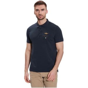 Aeronautica Militare, Polo Shirt Blauw, Heren, Maat:S