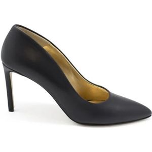 Walter Steiger, Schoenen, Dames, Blauw, 35 EU, Leer, Blauwe Leren Pumps