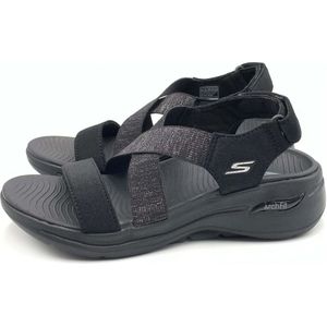 Skechers, Schoenen, Dames, Zwart, 41 EU, Go Walk Arch Fit Astonish Sandalen