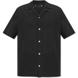 AllSaints, Overhemden, Heren, Zwart, XL, Katoen, Valley relaxed-fit shirt
