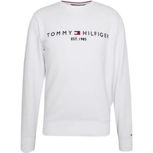 Tommy Hilfiger, Sweatshirts & Hoodies, Heren, Wit, S, Sweatshirt met ronde hals