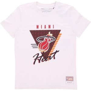 Mitchell & Ness, NBA Final Seconds Tee Hardwood Classics Beige, Heren, Maat:M