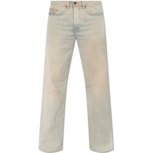 Diesel, Jeans, Heren, Beige, W30 L32, 2001 D-Macro L.32 jeans