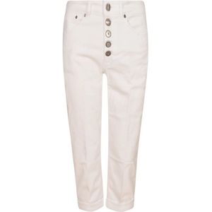 Dondup, Broeken, Dames, Wit, W29, Stijlvolle Broek