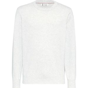 Brunello Cucinelli, Sweatshirts & Hoodies, Heren, Grijs, XL, Luxe Sweaters Collectie