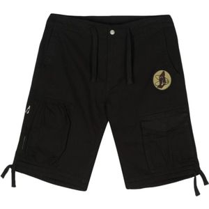 Billionaire Boys Club, Korte broeken, Heren, Zwart, S, Katoen, Zwarte Cargo Shorts met Geborduurd Logo