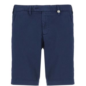 Myths, Korte broeken, Heren, Blauw, M, Katoen, Blauwe Katoenen Bermuda Shorts met Zakken