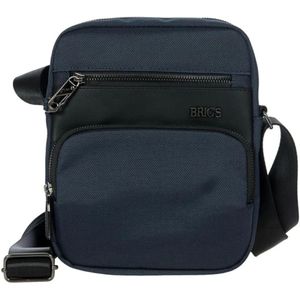 Bric's, Tassen, Heren, Blauw, ONE Size, Nylon, Matera Crossbody Tas