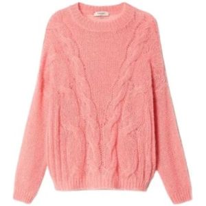 Twinset, Truien, Dames, Roze, M, Wol, Oversized Mohair Trui