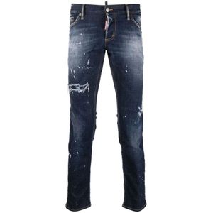 Dsquared2, Jeans, Heren, Blauw, L, Katoen, Slim-fit Jeans