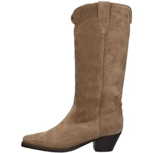 Notre-v, Schoenen, Dames, Beige, 40 EU, Suède, Dames Laarzen 07-430