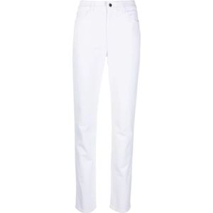 Emporio Armani, Slim-fit Jeans Wit, Dames, Maat:2XS