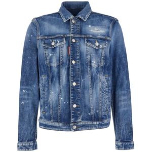 Dsquared2, Jassen, Heren, Blauw, L, Denim, Stijlvol Denim Jean Jack