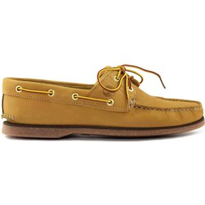 Timberland, Schoenen, Heren, Bruin, 43 1/2 EU, Klassieke leren bootschoenen