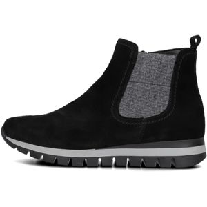 Gabor, Schoenen, Dames, Zwart, 35 EU, Suède, Chelsea Boot 451 Zwart Suède