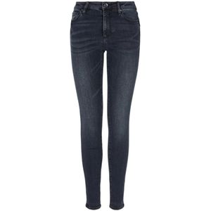 Armani Exchange, Jeans, Dames, Blauw, W29, Denim, Blauwe Skinny Fit Denim Jeans