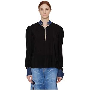 John Richmond, Blouses Zwart, Dames, Maat:XS