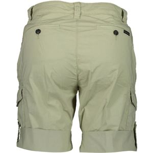 North Sails, Korte broeken, Heren, Groen, W44, Groene Bermuda Shorts met Contrastdetails