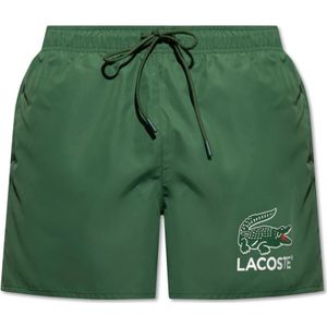 Lacoste, Badkleding, Heren, Groen, S, Zwembroek met logo