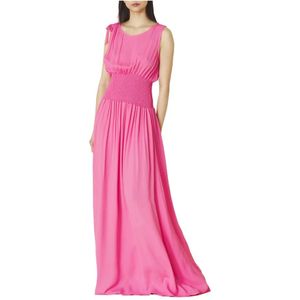 Manila Grace, Maxi Jurk Roze, Dames, Maat:2XS