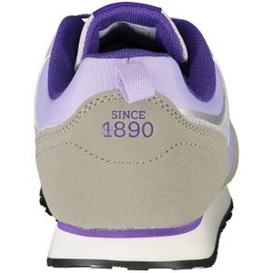 U.s. Polo Assn., Schoenen, Dames, Paars, 36 EU, Paarse Sportschoen met Contrastdetails