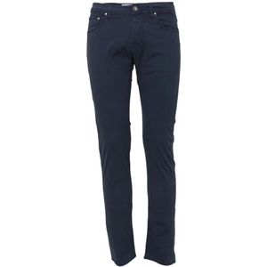 Jacob Cohën, Jeans, Heren, Blauw, W38, Denim, Super Slim Fit Jeans - Donkerblauw