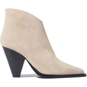 Scarosso, Angy Suède Cowboy Laarzen Beige, Dames, Maat:38 EU