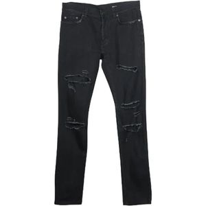 Saint Laurent Vintage, Pre-owned, Dames, Zwart, M, Katoen, Pre-owned Cotton jeans