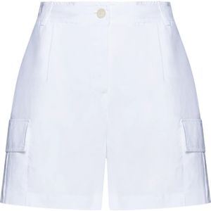 Kaos, Korte broeken, Dames, Wit, L, Katoen, Witte Bermuda Shorts