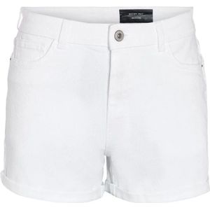Noisy May, Korte broeken, Dames, Wit, XS, Denim, Denim Shorts Bright White Freewear