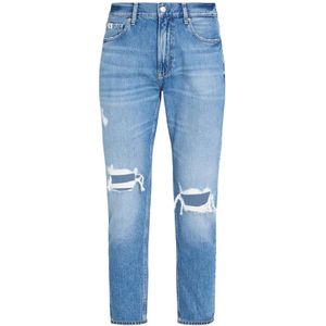 Calvin Klein Jeans, Jeans, Heren, Blauw, W38, Denim, Denim Dad Jeans