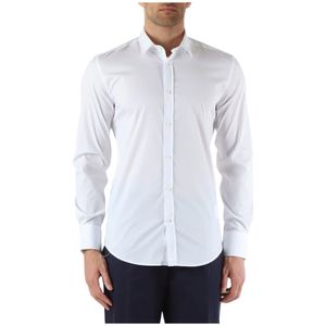 Antony Morato, Overhemden, Heren, Wit, L, Katoen, Milano Super Slim Fit Katoenen Overhemd
