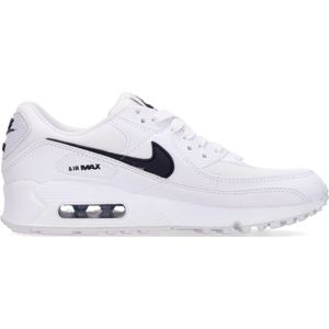 Nike, Air Max 90 White/Black/White Sneakers Wit, Dames, Maat:38 1/2 EU