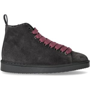 Panchic, Schoenen, Dames, Grijs, 37 EU, Katoen, Antracietgrijze Mauve Enkellaars