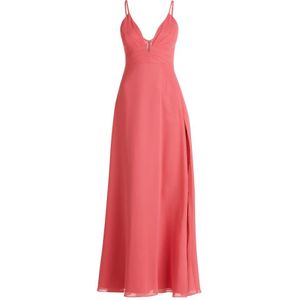 vera mont, Kleedjes, Dames, Roze, M, Chiffon, Chiffon Jurk met V-Hals